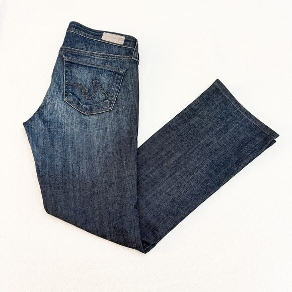AG The Olivia Skinny Boot Cut Dark Wash Denim Jeans Size 27 - Picture 7 of 7